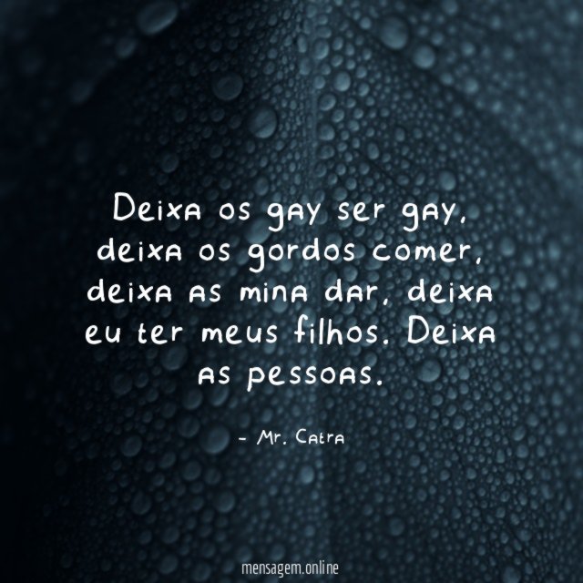 Deixa os gay ser gay