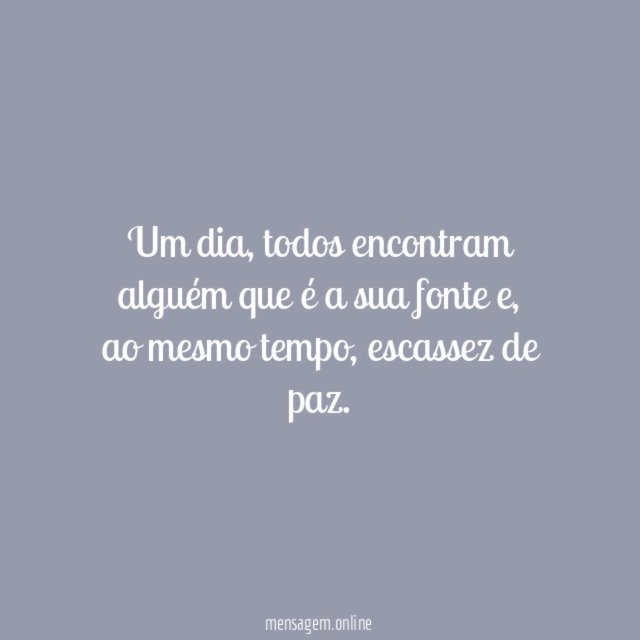 Fonte e escassez