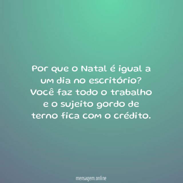 Por que o Natal é igual a um dia no escritório