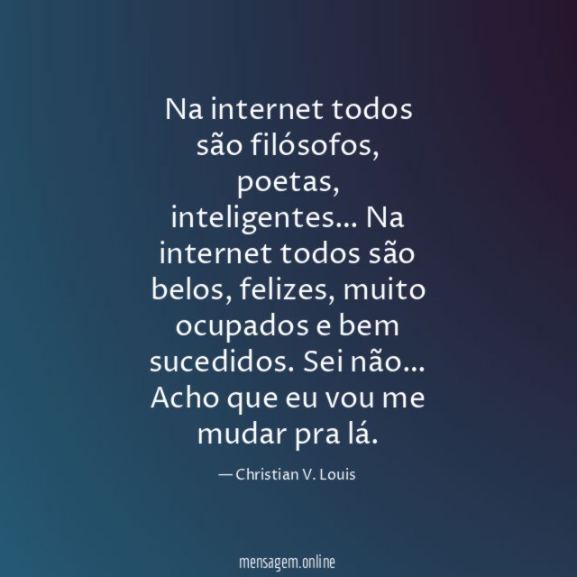 Na internet todos são filósofos