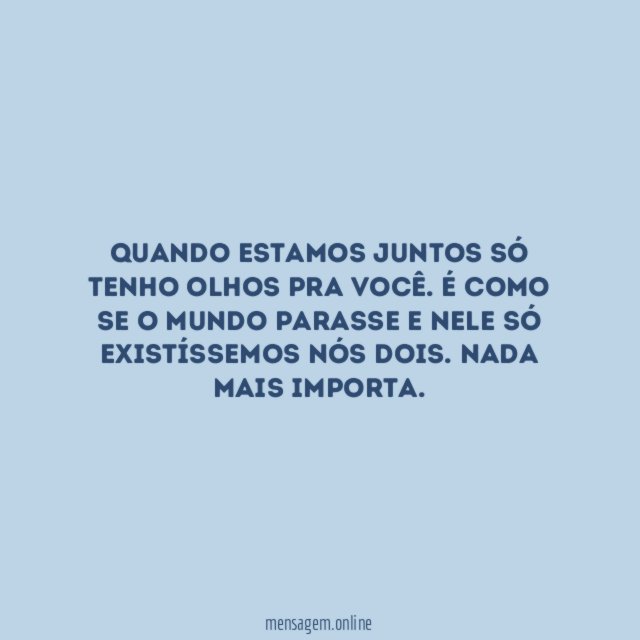 Só você importa
