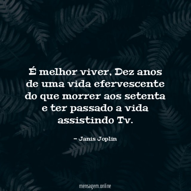 É melhor viver