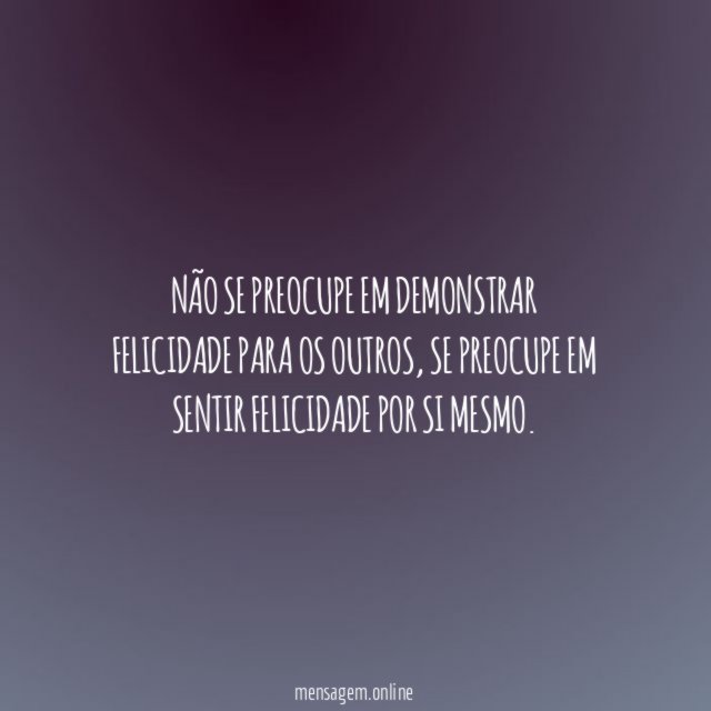 Para si mesmo