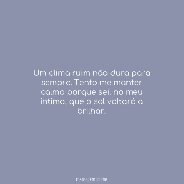 Clima ruim