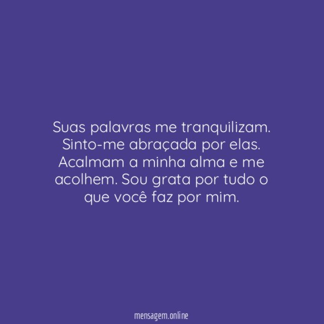 Palavras acolhedoras