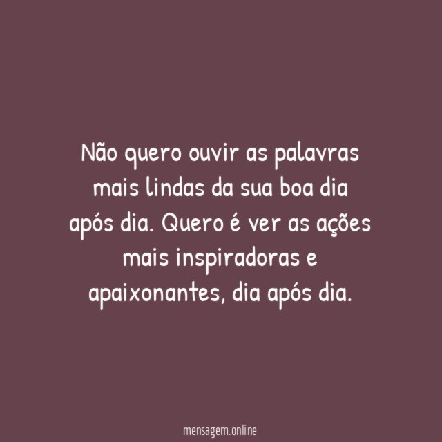 Mais que palavras