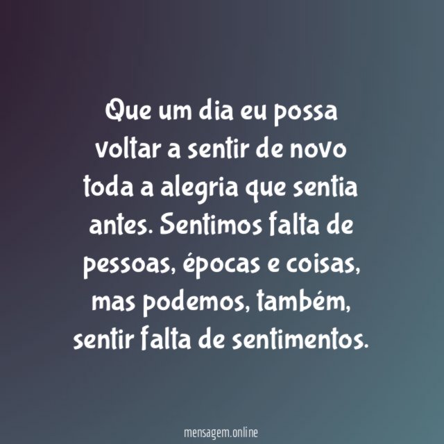 Quero minha alegria de volta