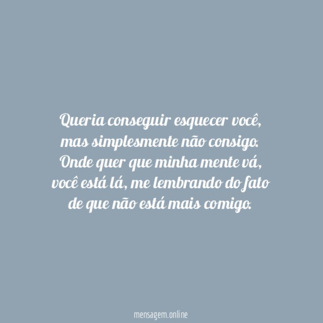 Só queria que estivesse aqui