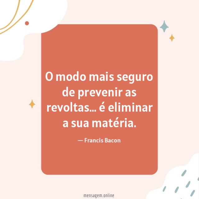 O modo mais seguro de prevenir as revoltas