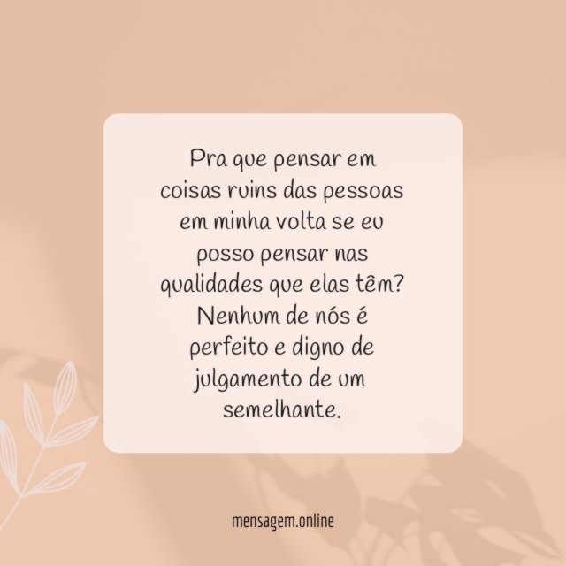 Pensando o bem