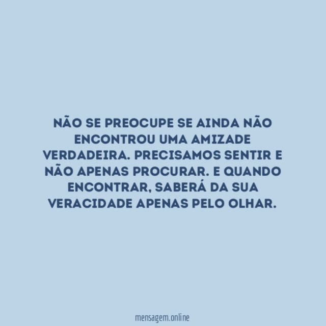 Não procure, sinta