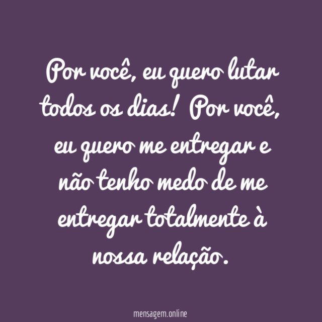 Me doar para você