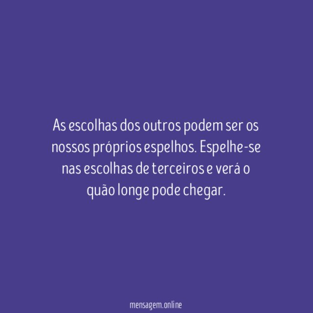 Espelho de escolhas