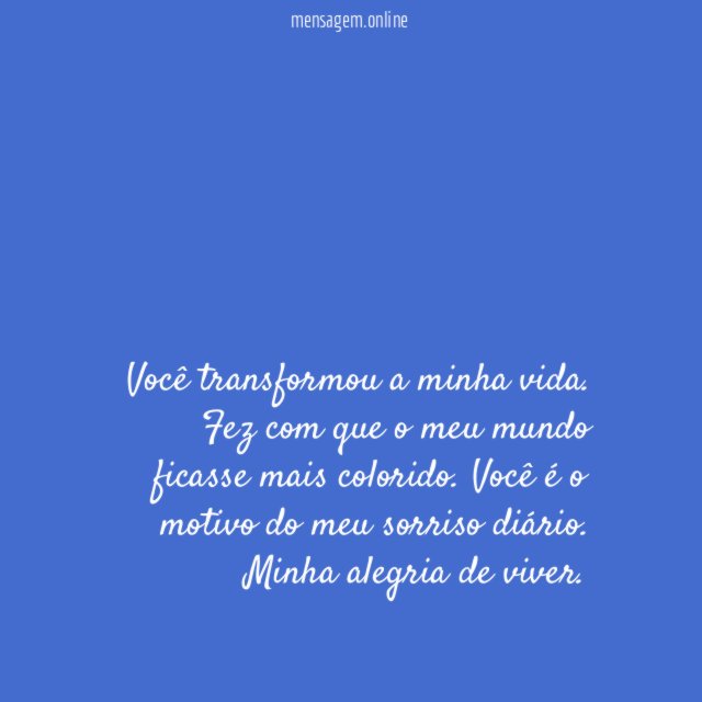 Você é minha alegria
