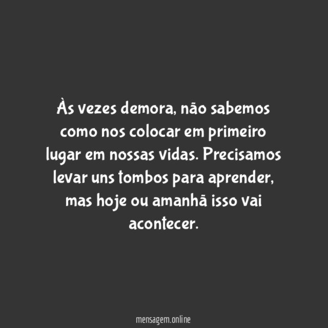 Você em primeiro lugar
