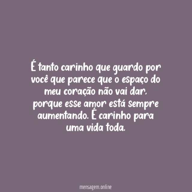 Carinho eterno