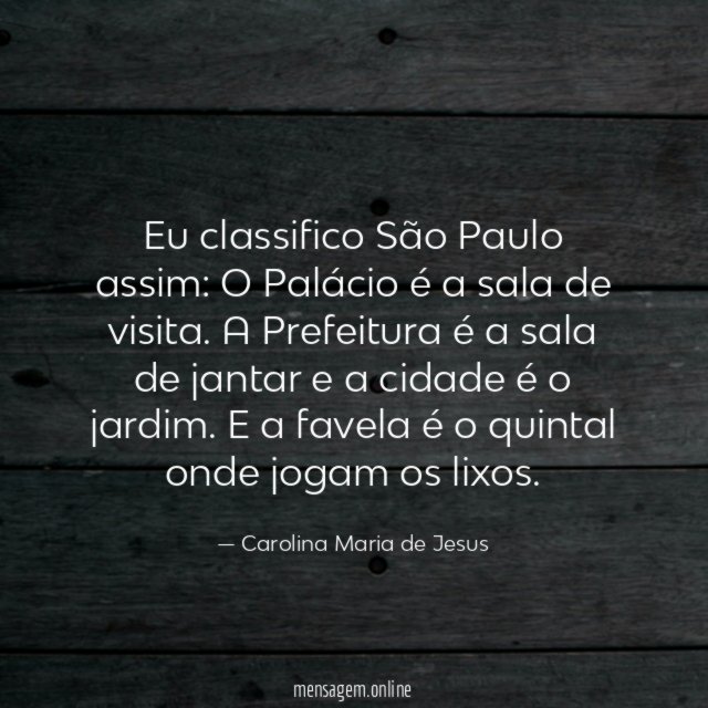 Eu classifico São Paulo assim