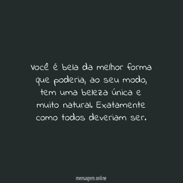 Ao seu modo