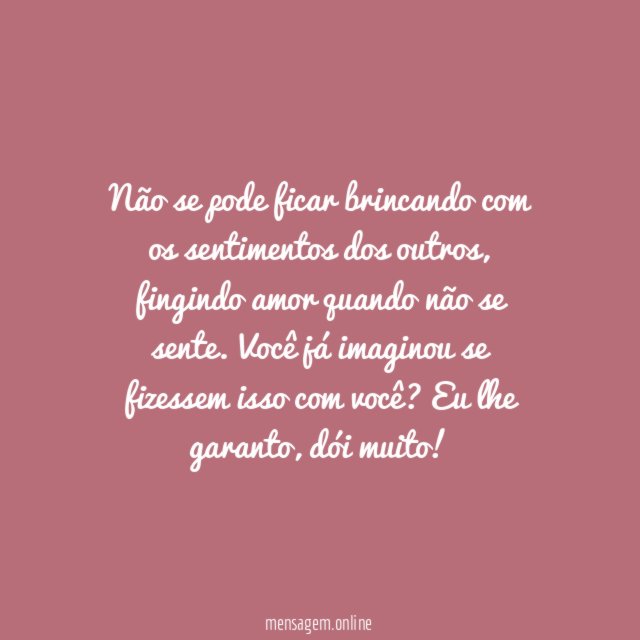 Não se faz