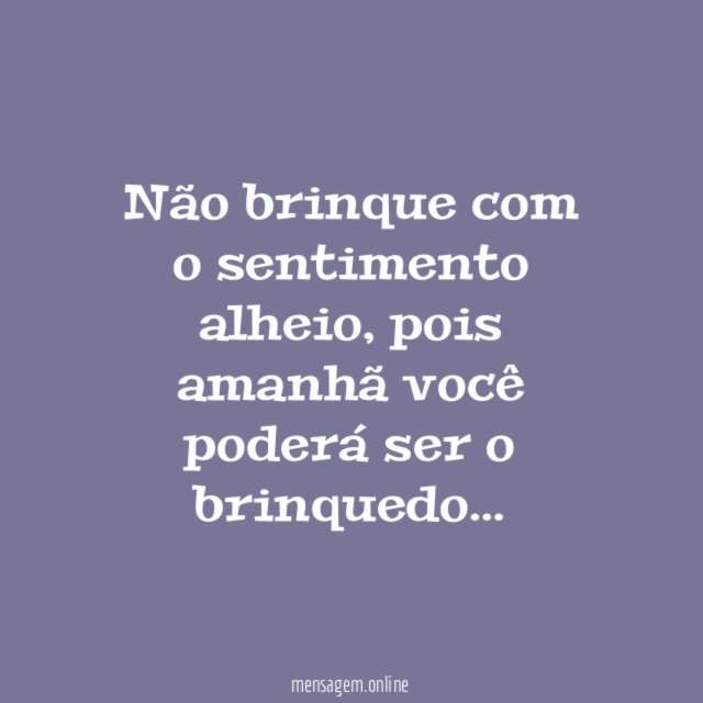Pense bem…