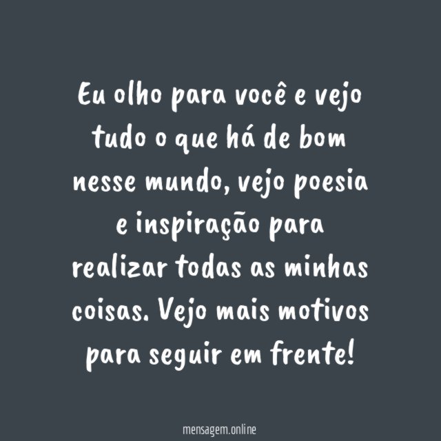 Vejo flores em você