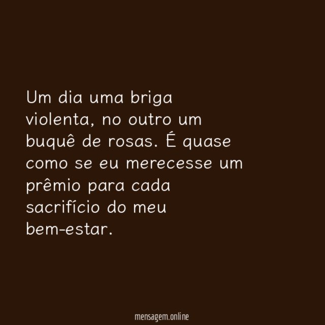 Sacrifício do bem-estar