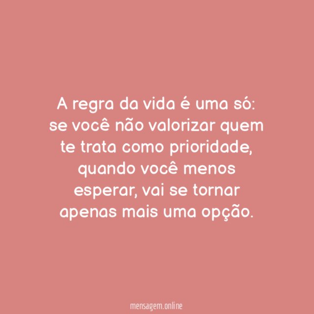Regra da vida
