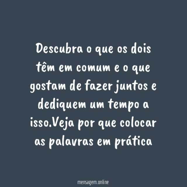Do que ela gosta