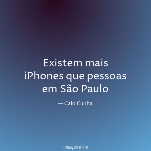 Existem mais iPhones que pessoas em São Paulo