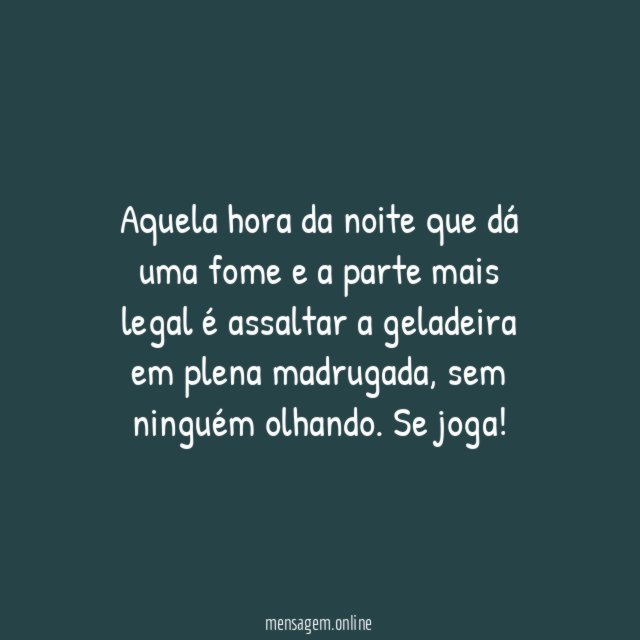 Assaltando a geladeira