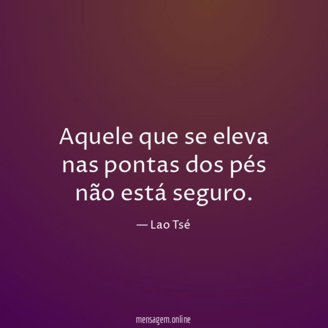 Aquele que se eleva nas pontas dos pés