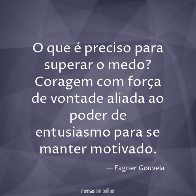 Superar o medo