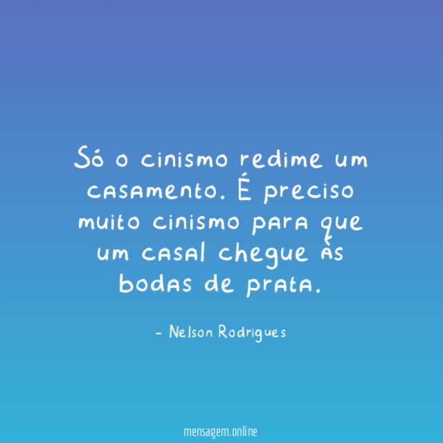 Só o cinismo redime um casamento