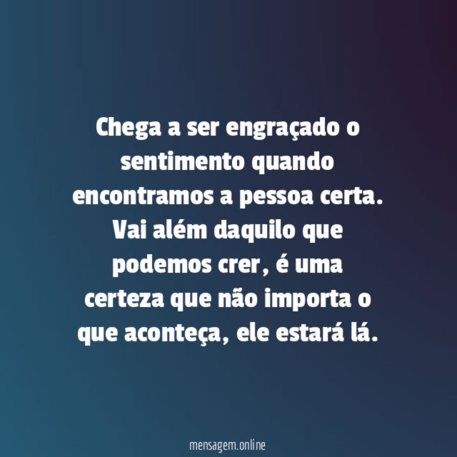 A pessoa certa