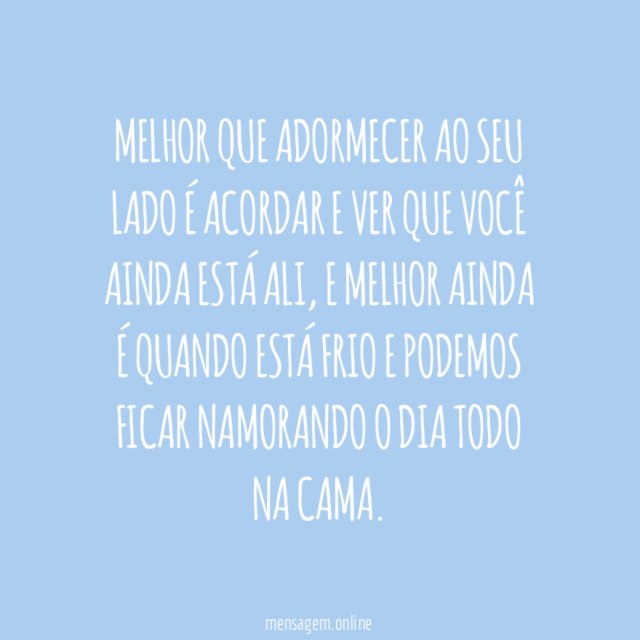 Acordar ao seu lado