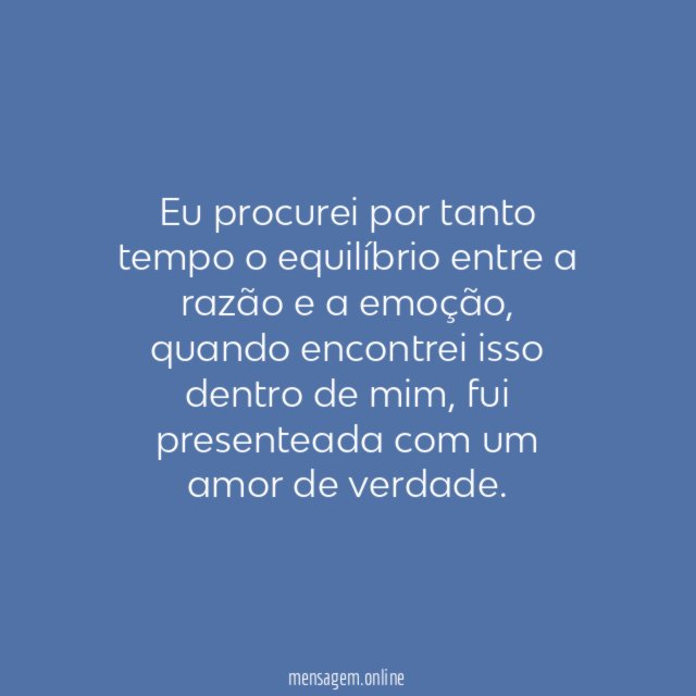 Encontrei um amor de verdade