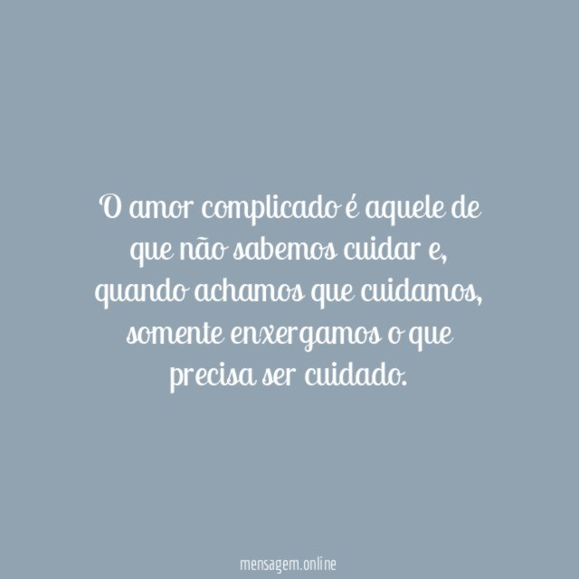 Cuidando do amor