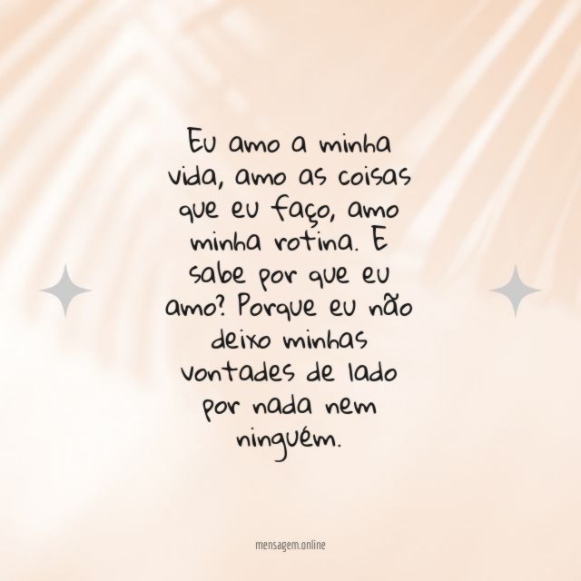 Amo a vida