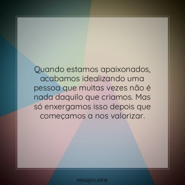 A idealização