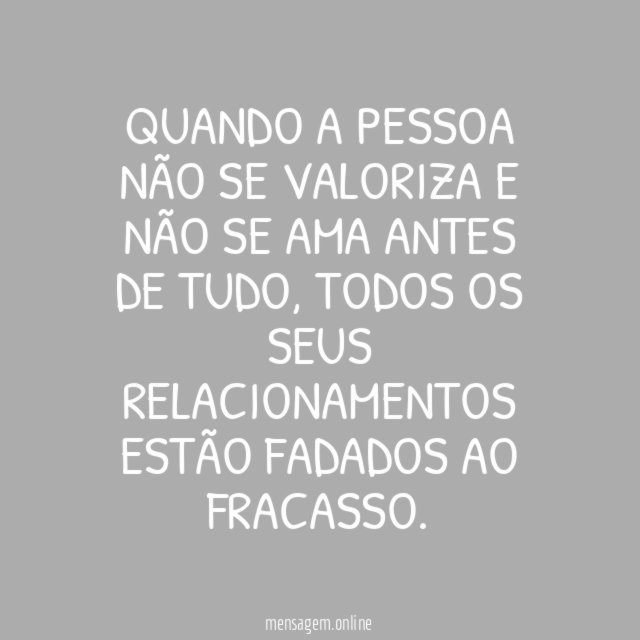 Aprenda a se amar