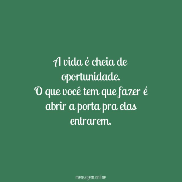 Oportunidades