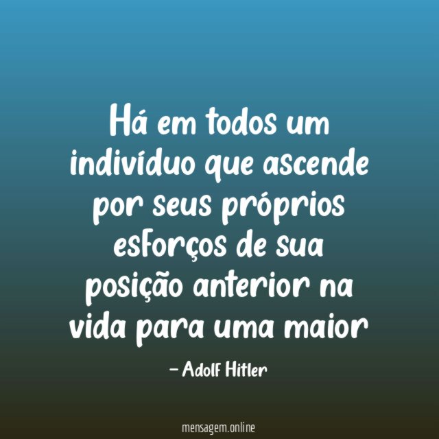 Há em todos um indivíduo que ascende por