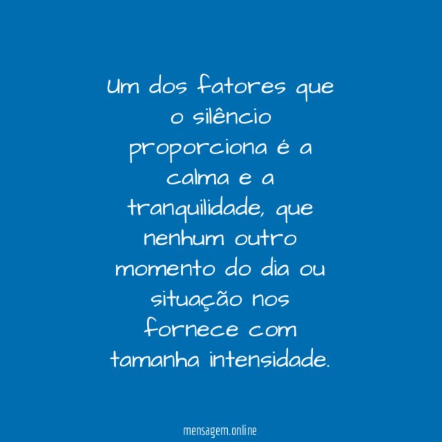 A serenidade ao pensar
