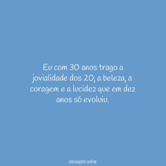 O tempo foi meu aliado