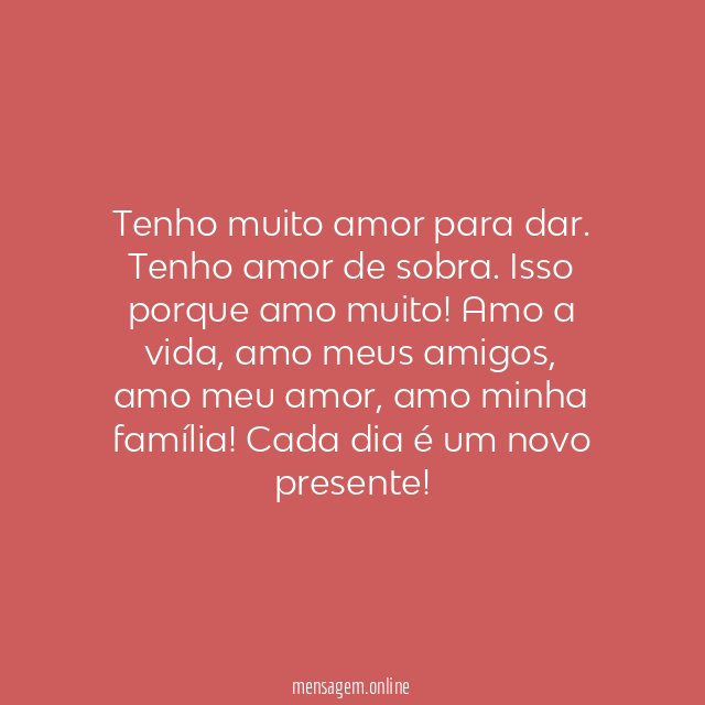 Amor para dar