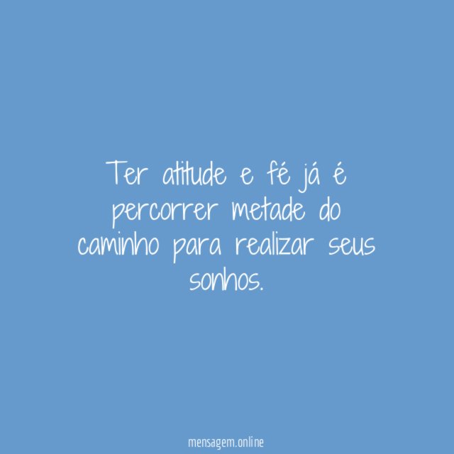 Atitude e fé