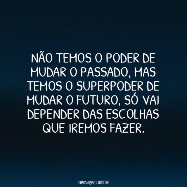 O poder de mudar