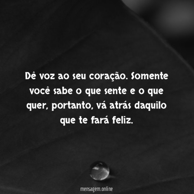 Os sonhos vêm do coração