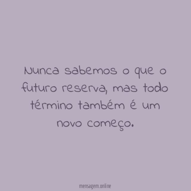Novos começos