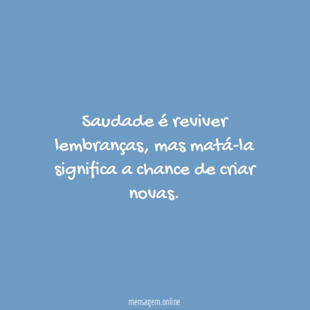 Novas lembranças